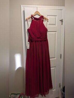 Azazie Iman Bridesmaid Dress (Burgundy)